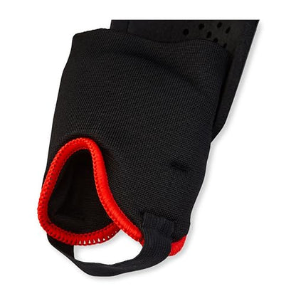 Mitre Unisex Soccer Shin Guards - color: Aircell Carbon Black/Red, size: X-Small