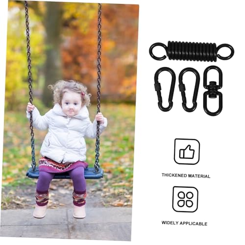 Toddmomy 1 Set Heavy Duty Hammock Chair Hanging Kit with Rotating Hook and Spring for Secure Suspension of Swing Chairs Tents and Punching Bags Effortless Installation and Use