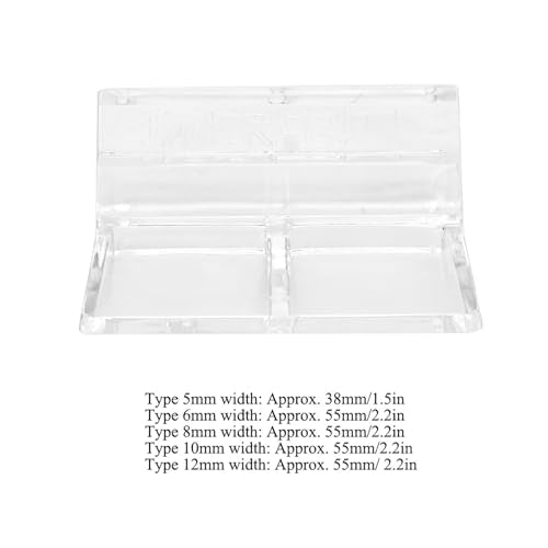 Dioche Sturdy Acrylic Aquarium Glass Cover Holder - 20Pcs Clamp/Holder Support Clamps for 5mm Fish - High Transparency and Easy Installation (10mm) - size: 10mm