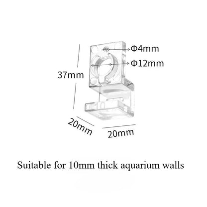 6pcs Aquarium Lid Support Bracket Fish Tank Cover Holder Stand Acrylic Fishtanks Cover Support Clamp Clips for Aquariums (Suitable for 10mm Thick Aquarium Walls) - size: Suitable for 10mm thick aquarium walls