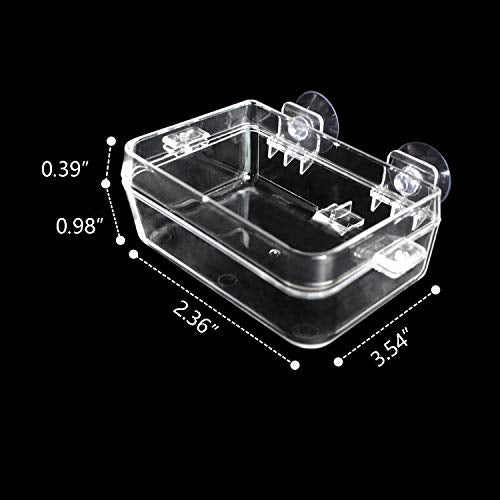 Reptile Gecko Feeder Dish Bowl Chameleon Worm Anti-Escape Bowl Suction Cup Feeder for Reptiles, 1 Feeder and 2 Feeding Tong