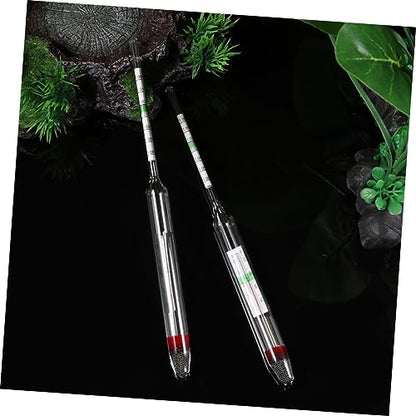 MERRYHAPY 2Pcs Aquarium Glass Floating Hydrometer for Accurate Testing Fish Tank and Aquarium Easy to Use for Sea Water Measurement