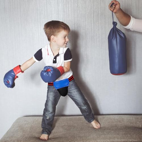 UPKOCH Boxing Groin Protector Athletic Cup MMA Groin Guard Blue Athletic Abdomen Protector for Martial Arts Taekwondo Training