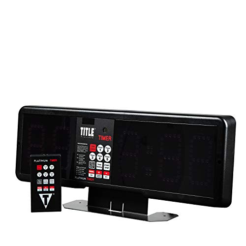 TITLE Boxing Professional Interval Timer and Gym Clock - Fight and Workout Timer, Boxing Equipment
