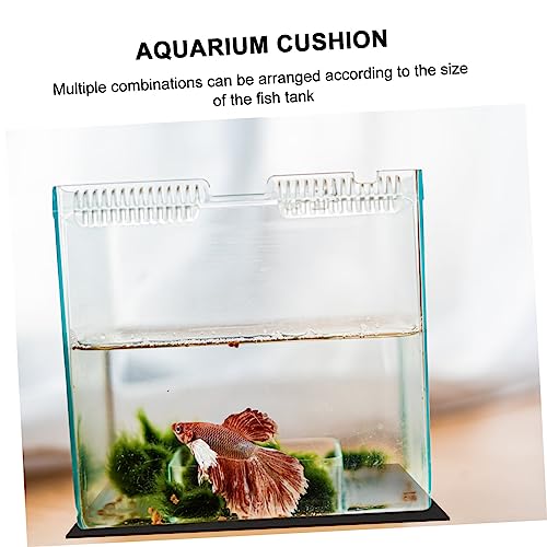 VANZACK 5pcs Fish Tank Insulation Mat Non-Skid and Shockproof Pad for Aquariums Black Non- Absorption Mat for Heat Preservation and Pet Safety