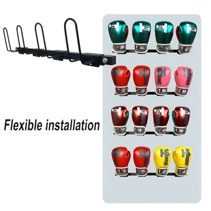 Boxing Glove Storage Rack, Wall Mount Gloves Dryer Holds 20/40 Pairs, Professional Hanging Glove Display Stand for Gym Training Facility(20-B pcs) - size: 20-B pcs