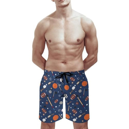 Mens Trunks Breathable Quick Dry Mesh Lining Holiday Party Beach Board Shorts - color: Style, size: 3X-Large