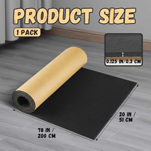Pangda 1 Piece 78 x 20 x 1/8 Inch Extra Large Marine Foam Roll Closed Cell Rubber with Adhesive Insulation Sheets Lightweight Single Sided Tape Water Weather Resistant for Craft - size: 78 x 20 x 1/8 Inch