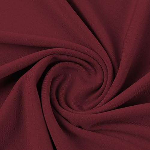MioCloth Women One Piece Hijabs Elegant Ruffle Trim Soft Beanie Cap Turban Head Wrap Scarf Prayer Veils Headcover - color: Red