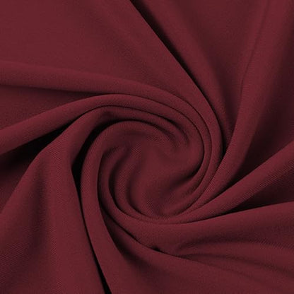 MioCloth Women One Piece Hijabs Elegant Ruffle Trim Soft Beanie Cap Turban Head Wrap Scarf Prayer Veils Headcover - color: Red