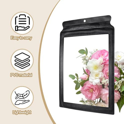 3X Full Page Magnifying Glass for Reading, 12.4 x 7.7 Inch Lightweight Magnifier Sheet Handheld Book Magnifier for Reading Small Prints, Aging Eyes, Low Vision, Seniors (Black) - color: Black
