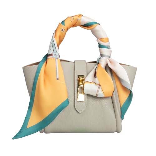 RIIQIICHY Hair Scarf for Women Like Silk Scarves Headband Neck Scarfs Twilly Purse Accessories - color: C008