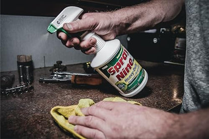 Spray Nine 26832 Heavy Duty Cleaner, Degreaser & Disinfectant for Kitchens, Bathrooms, Yard Equipment, Automotive & Industrial 32 Fl Oz. (Pack of 1) - size: 32 Fl Oz (Pack of 1), style: Old Packaging