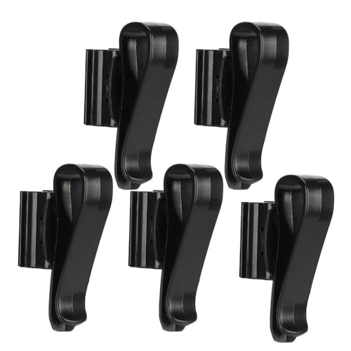5Pcs Aquarium Water Pipe Clips Leak-Proof Design Adjustable 8-16mm Hose Holder for Fish Tank Water Change Tools(Black) - color: Black