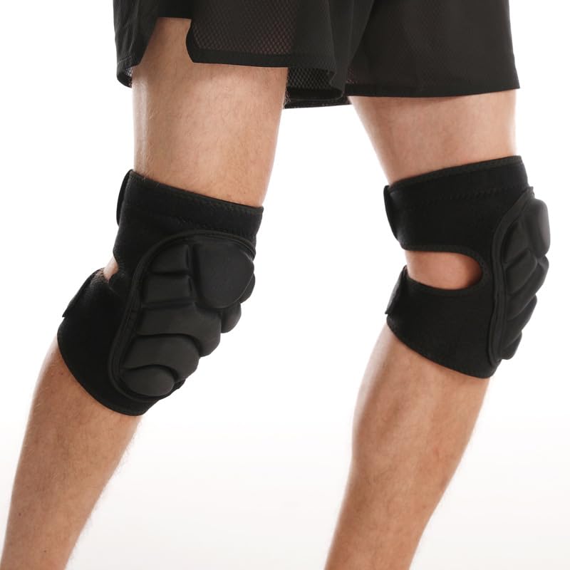 SUJAYU Volleyball Knee Pads for Women & Men, Dance Knee Pad for Women Men Wrestling Knee Pad Wrestling Gear, Crash Pad Roller Skating Gear Knee Protector Soft Knee Pads for Work (Medium) - size: Medium