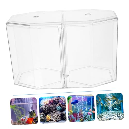 HANABASS Fish Breeder Box Isolation Tank for Betta Fish Easy to Clean and Observe for Home Aquariums and Hatching