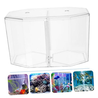 HANABASS Fish Breeder Box Isolation Tank for Betta Fish Easy to Clean and Observe for Home Aquariums and Hatching