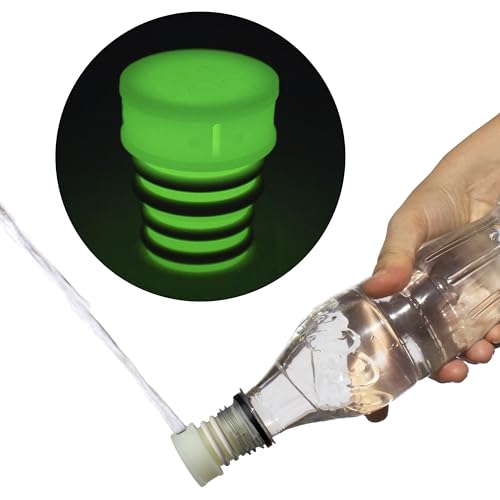 CuloClean Portable Bidet for Toilet, Travel, or Camping. Compatible with Any Plastic Bottle. Discreet, Sanitary or Travel Shower, Attachable Stopper, Backcountry Bidet Nozzle (1pcs Glow in the Dark) - color: 1pcs Glow in the Dark