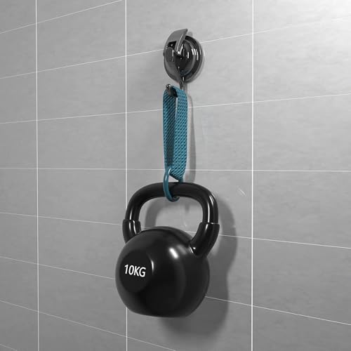 Heavy Duty Vacuum Suction Cup Hooks, Gun Silver Plated Polished Super Suction for Kitchen Bathroom, 2 Pack - color: Gun Silver