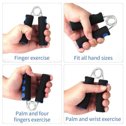 HORNO 2 Pcs Soft Foam Hand Exerciser，Strengthen Hand Grip Exerciser for Quickly Increasing Wrist Forearm and Finger Strength
