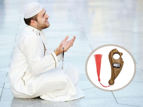 1 Piece Digital Beads Counter, Portable Prayer Beads Counter, Prayer Digital Tasbih, for Meditation, Relaxation, Active Fingers, Prayer Islamic Tasbih Muslim