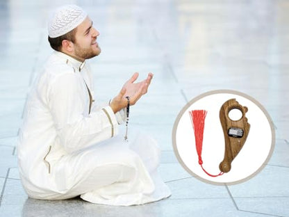 1 Piece Digital Beads Counter, Portable Prayer Beads Counter, Prayer Digital Tasbih, for Meditation, Relaxation, Active Fingers, Prayer Islamic Tasbih Muslim