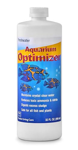 TLC Products, Freshwater Aquarium Optimizer, Aquarium Water Clarifier | Aquarium Water Clarifier, Reduces Ammonia, 32 Fl Oz - size: 32 oz (946 ml)