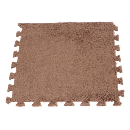 10pcs 30 cm/11.8 in Foam Puzzle Floor Play Mat,Interlocking Carpet Tiles for Home Gym and Fitness Room (Coffee) - color: Coffee