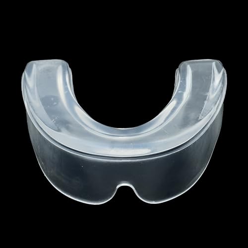 Transparent Mouth Guard for Sports – Custom Fit, Hydra Gel Technology, EVA & Silicone, Lightweight & Durable, Comfort & Protection for Football, Hockey, Lacrosse, Wrestling & More - size: ADULT