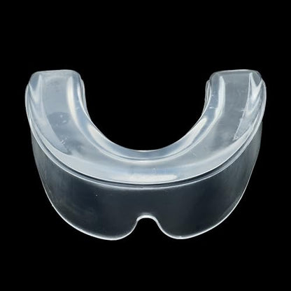 Transparent Mouth Guard for Sports – Custom Fit, Hydra Gel Technology, EVA & Silicone, Lightweight & Durable, Comfort & Protection for Football, Hockey, Lacrosse, Wrestling & More - size: ADULT