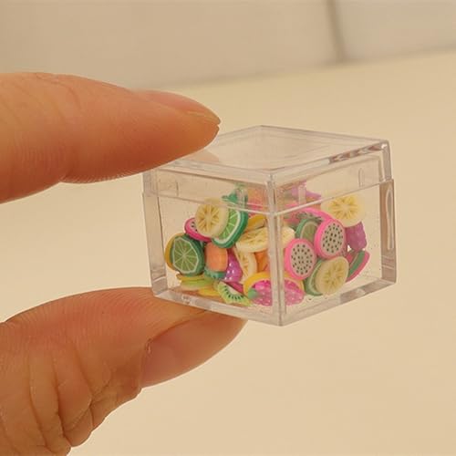 Small Acrylic Boxes with Lids Plastic Square Cube 2 Pieces Clear Box Storage Containers for Candy Pill and Tiny Jewelry - size: 1.18 x 1.18 x 0.86 Inch