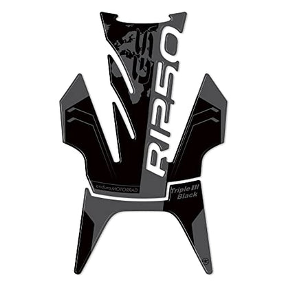 labelbike 3D Sticker Motorcycle Tank Pad Compatible with BMW | R 1250 GS Triple Black 2021-2023, Resin Protection, Scratch Resistant, Decoration, Grey Black - size: Tank pad - STANDARD R 1250 GS