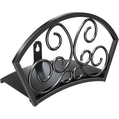 GOFORWILD Decorative Garden Hose Holder Holds 125-Feet of 5/8-Inch Hose | Hose Butler Sturdy Water Hose Rack, Durable Wall Hose Hanger Made of Gauge Steel Rust Resistant