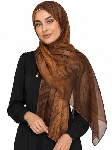 Watercolor Floral Hijab Scarf for Women - color: Rp-30#