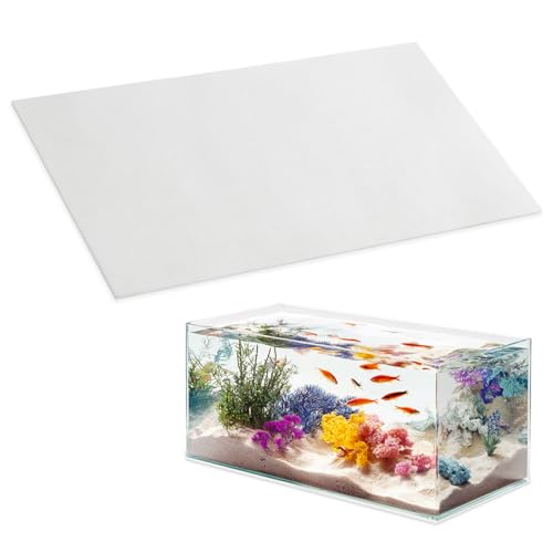 12 x 24 Inch Fish Tank Pad, 6mm Aquarium Leveling Mat, White | Water-Resistant Surface, Easy to Cut, Helps Cushion the Tank Base, Suitable for Aquariums and Terrariums - color: White, size: 12 x 24in
