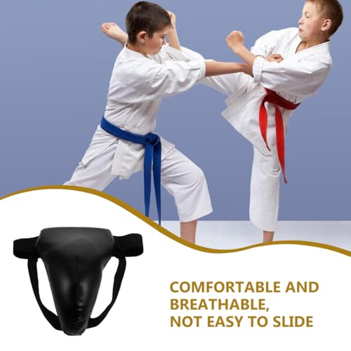 BESTYASH Boxing Groin Protector for Kids Reusable Crotch Guard with Breathable Fabric and Abs Sponge Comfortable Martial Arts Protective Gear for Training and Fighting