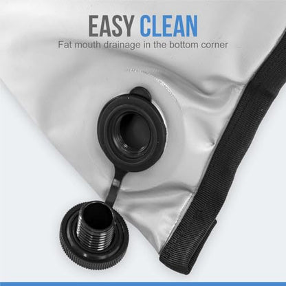 Flat PVC Tarpaulin Insulated Fish Cooler Kill Bag - Waterproof Fishing Cooler Bag with Easy Grip Carry Handles - Portable Soft Cooler - 3 Sizes - size: (70 QT) 40" x 18"