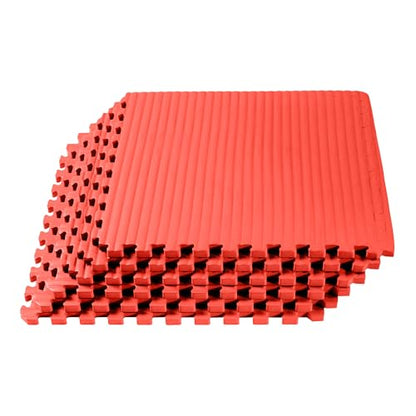 We Sell Mats 1 Inch Thick Martial Arts EVA Foam Exercise Mat, Tatami Pattern, Interlocking Floor Tiles for Home Gym, MMA, Anti-Fatigue Mats, 24 in x 24 in - size: 24"L x 24"W x 1"Th