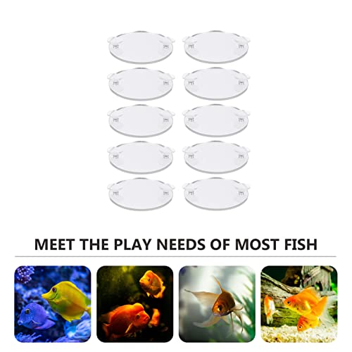 10pcs Betta Tank Mirror Cup Fish Tank Decor for Betta Fish Training High-Class Compact Design for Aquariums and Decorative Ornaments