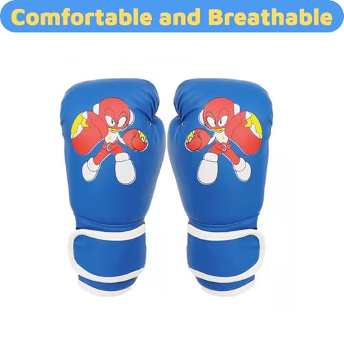 Boxing Gloves for Kids Kids Boxing Gloves Red Blue - color: blue, size: shock boy