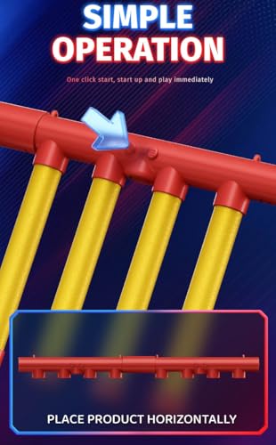 8 Sticks Reflex Challenge Practice, Falling Sticks Reaction Time Trainer Reflex Sticks Rebounce Game with Adjustable Speed Modes and Remote Contro