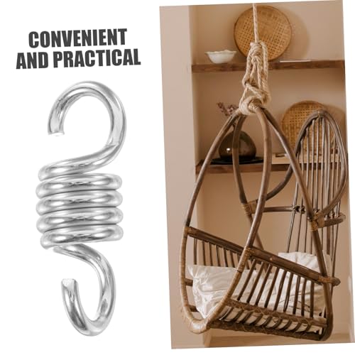 POPETPOP 2pcs Hammock Chair Hanging Spring Kit Galvanized Accessories for Porch Swings Chairs and Patio Swings Easy to Install Supports Heavy Loads Set