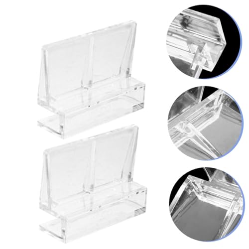 BESPORTBLE 6pcs Acrylic Fish Tank Cover Clips Support Brackets for Rimless Aquariums Clear Design for Easy Installation Elegant Look for Fish Safety Aesthetic Appeal