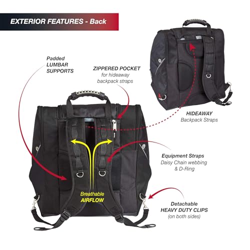 Athalon Everything Boot Bag/Backpack - color: Grey/Teal