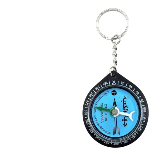 Prayer Compass - Portable Qibla Finder | Allah Direction Keychain, Travel Gear, Religious Navigation Tool, Spiritual Gift for Travel Camping Mountaineering Backpacking Hiking - color: 1 pc