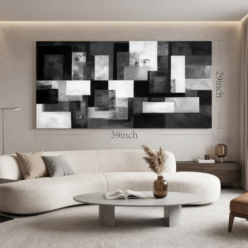 FanseeArt Gray Wall Art Abstract Wall Poster for Office