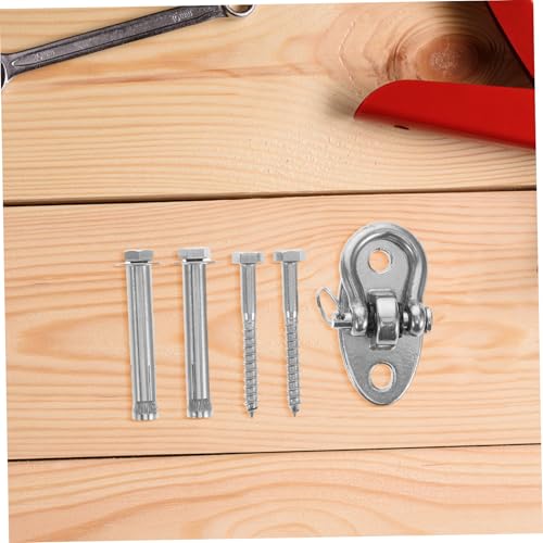 Abaodam 1 Set Stainless Steel Swing Hanger with Rotating Plate Versatile Hammock Hardware for Hanging Chairs Swings Sandbag Hooks Easy Installation for Outdoor Furniture