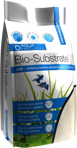 Aqua Natural Sugar White Sand Bio-Substrate 5lb for Freshwater Aquariums,Sand seeded with Start up bio-Active nitrifying Bacteria,(Pack of 8) - size: One Size Fits All (Pack of 8)