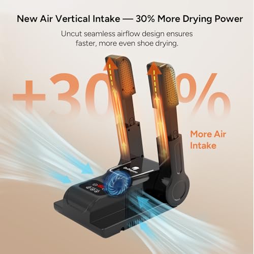 DR.PREPARE Boot Dryer Shoe Dryer, Glove & Boot Warmer with Heat Blower, Adjustable Rack & Timer for Shoes, Gloves, Hat, Socks