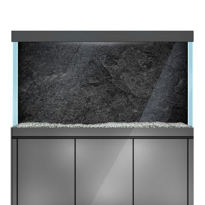 Aquarium Background Stickers - Black Stone Texture- Fish Tank Reptile Terrarium Decor Poster (80 x 40 cm / (31.4 x 15.7 inches)) - size: 80 x 40 cm / (31.4 x 15.7 inches)